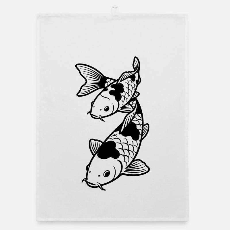 carpa koi Strofinaccio da cucina ecologico