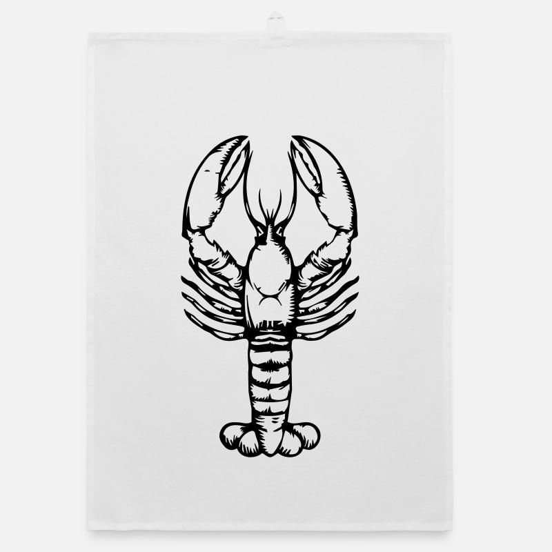 lobster Organic dish towel