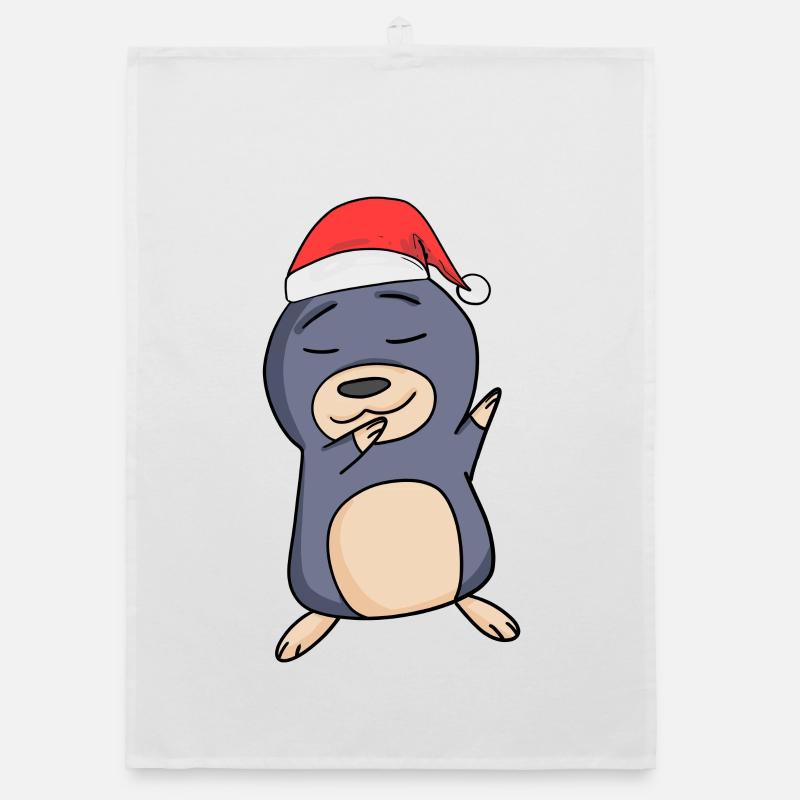 Mole Christmas Organic dish towel