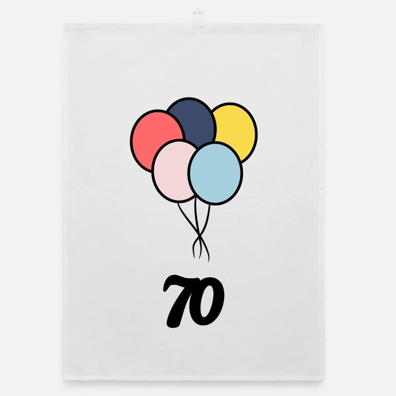 70. 70 ANS. 70e ANNIVERSAIRE. ANNIVERSAIRE 70 ANS. Torchon bio