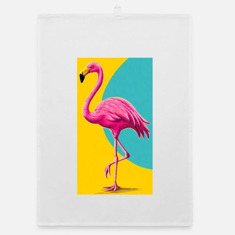 flamingo Organic dish towel