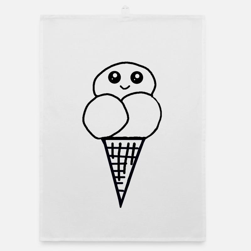 Cornet de glace Cornet de glace Glace Torchon bio