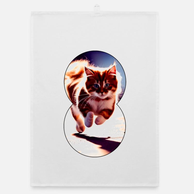 Running cat 8 Organic dish towel