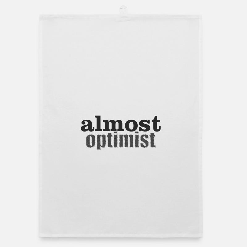 optimist - Organic Geschirrtuch - Weiß