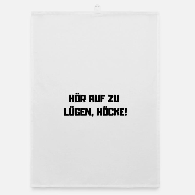 Stop Lying – Protest Slogan against AfD Organic dish towel
