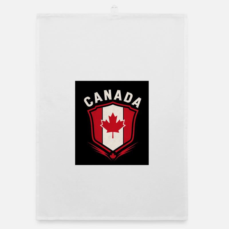 Canada Retro Sign Vintage Design Torchon bio