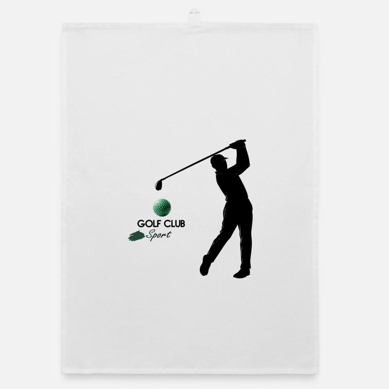 Golf - Organic Geschirrtuch - Weiß