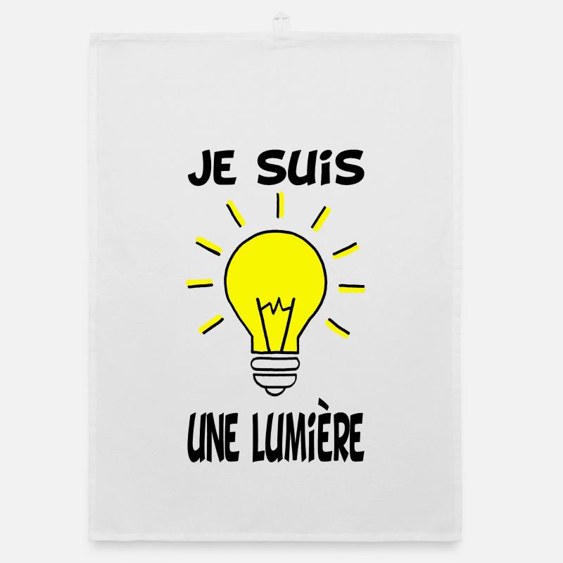 Je suis une lumière Torchon bio