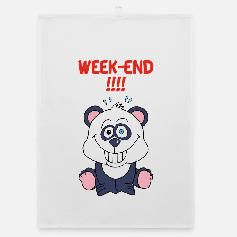 Panda en week-end Torchon bio