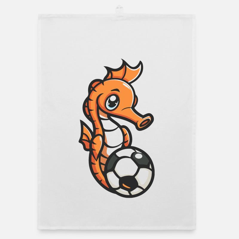 Seahorse Soccer Organic dish towel