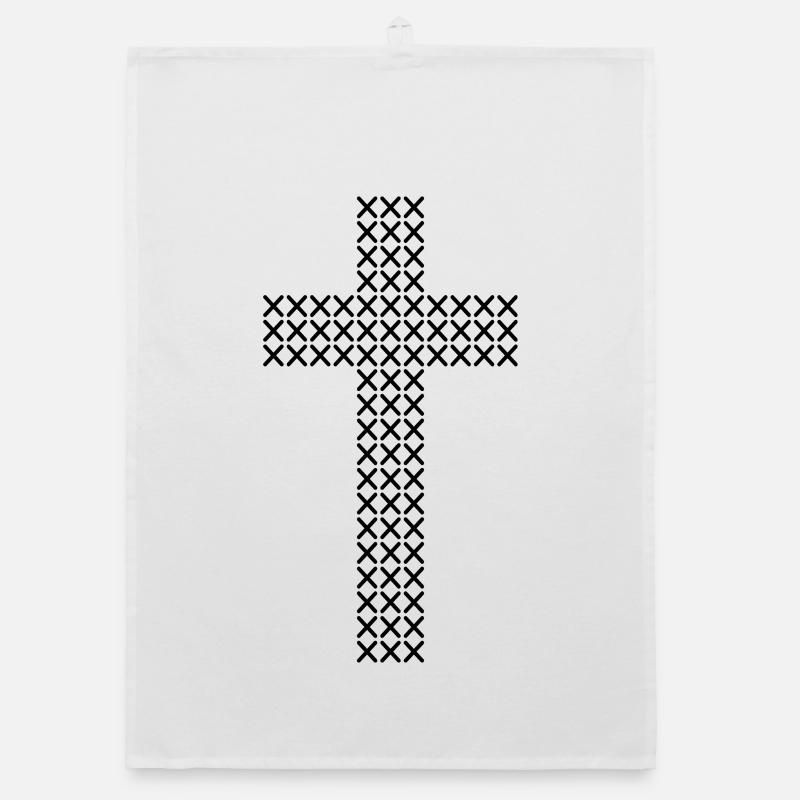 Kreuzstichmuster Organic Geschirrtuch