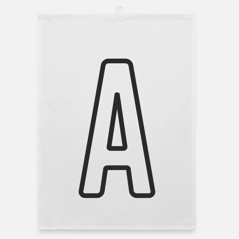 Typodesign de la lettre A Torchon bio