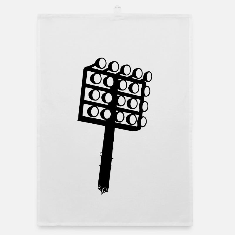 Icône du football à projecteurs de stade Torchon bio