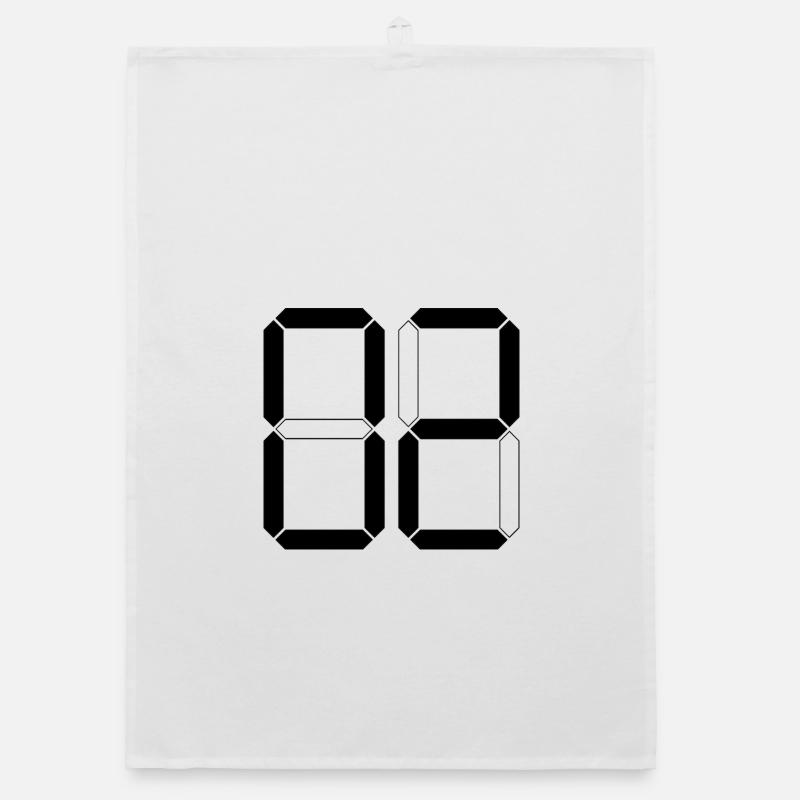 NUMMER 02 Null Zwei Geburtstag Geschenk Digital Organic Geschirrtuch