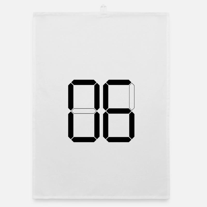 NUMÉRO 06 Cadeau d’anniversaire numérique de Zéro Six Torchon bio