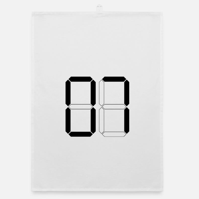 NUMÉRO 07 Cadeau d’anniversaire numérique de Zéro Sept Torchon bio