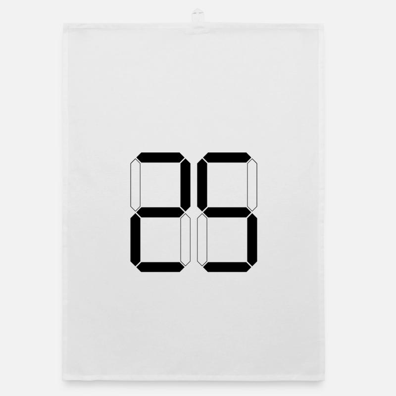 NUMBER 25 Twenty-Five Gift Digital Organic dish towel