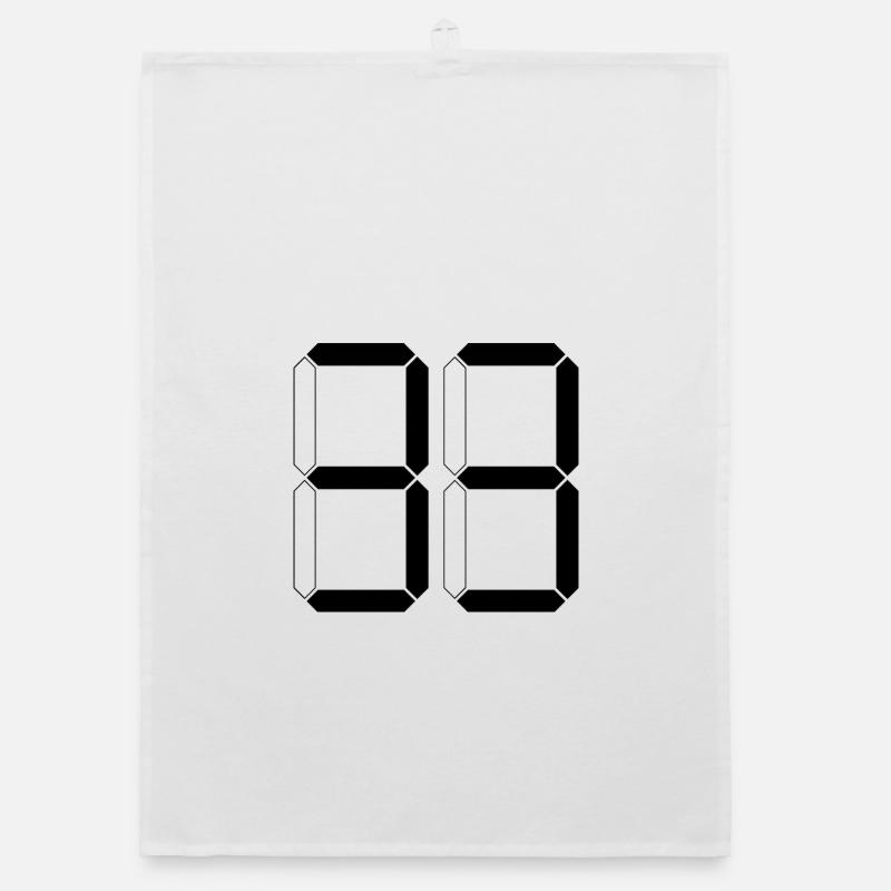 NUMBER 33 Thirty-Three Gift Digital Organic dish towel