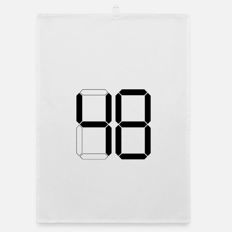 NUMMER 48 Achtundvierzig Geschenk Digital Organic Geschirrtuch