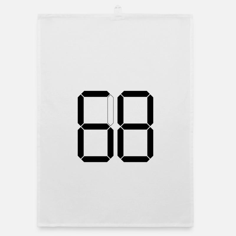 NUMBER 68 Sixty-Eight Gift Digital Organic dish towel