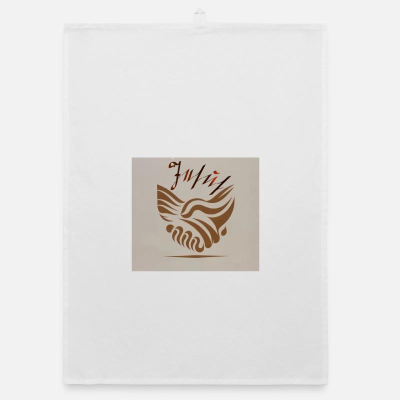 Abstract Handshake Peace Waves Jesus Organic dish towel