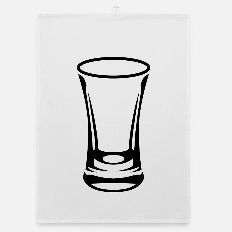 Shot Glass Organic dish towel