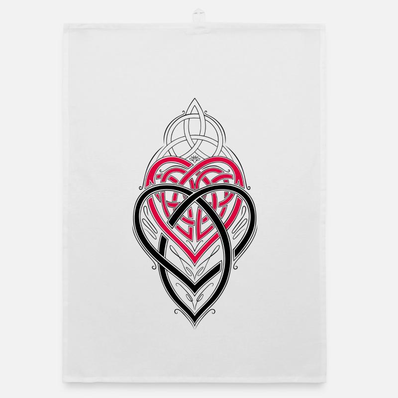 Mutterknoten Trinity Symbol Triqueta Triquetra Organic Geschirrtuch