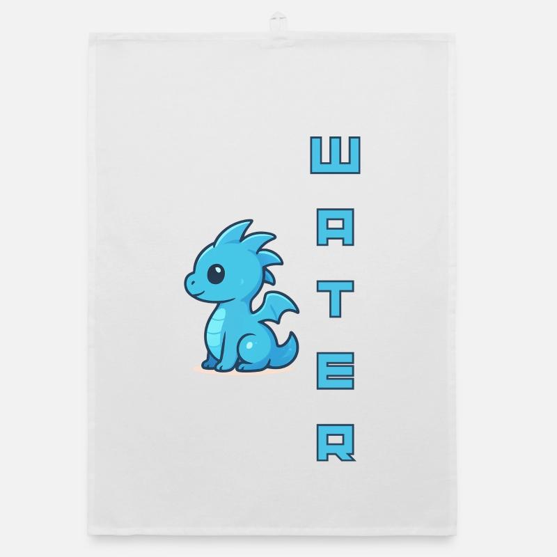 Water Pacifier Blue Organic dish towel