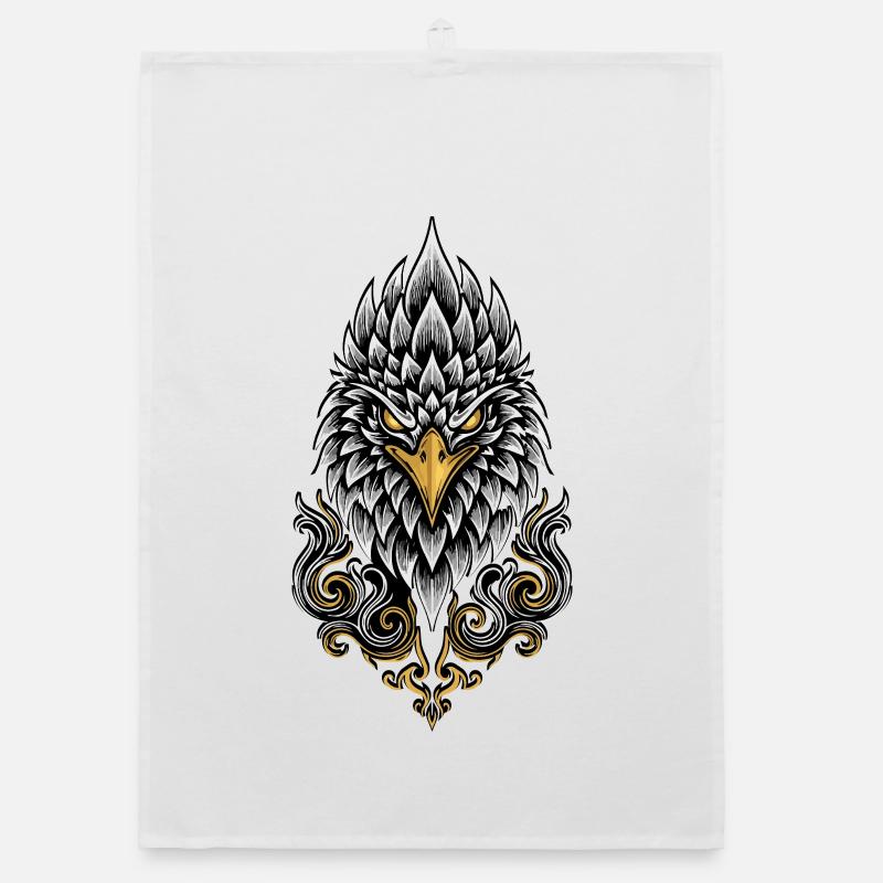 Imperial Eagle Mascot Elite Force Logo Organic dish towel