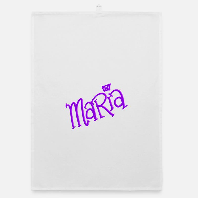 Maria - Torchon bio - blanc