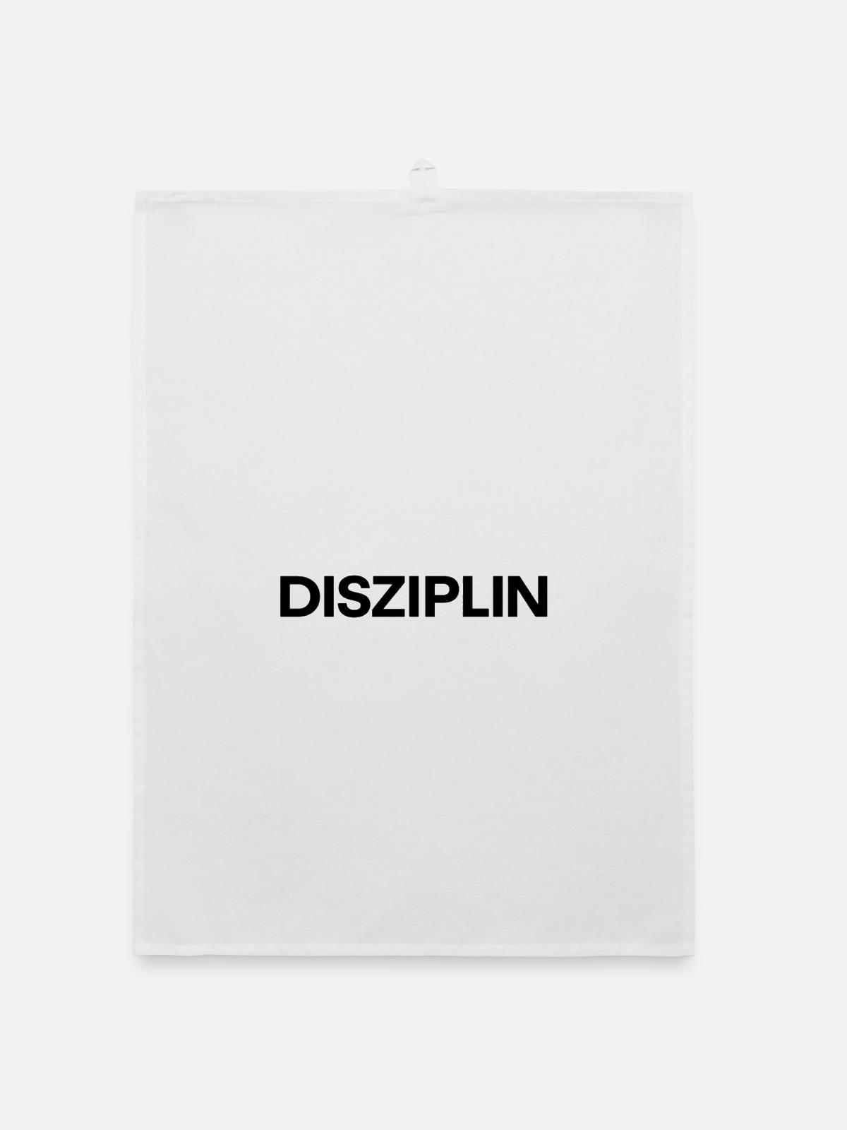 Disziplin - Organic Geschirrtuch - Weiß - Vorne