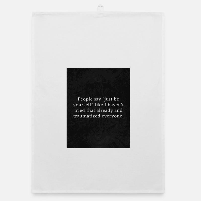 Seien wir ehrlich Organic Geschirrtuch