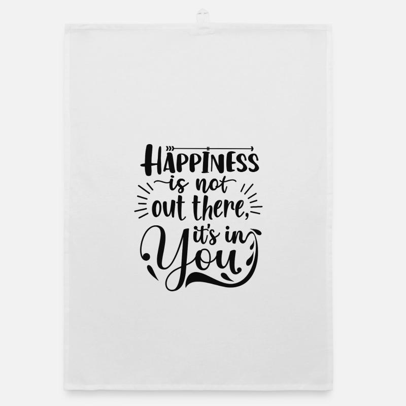 Glück in dir Organic Geschirrtuch