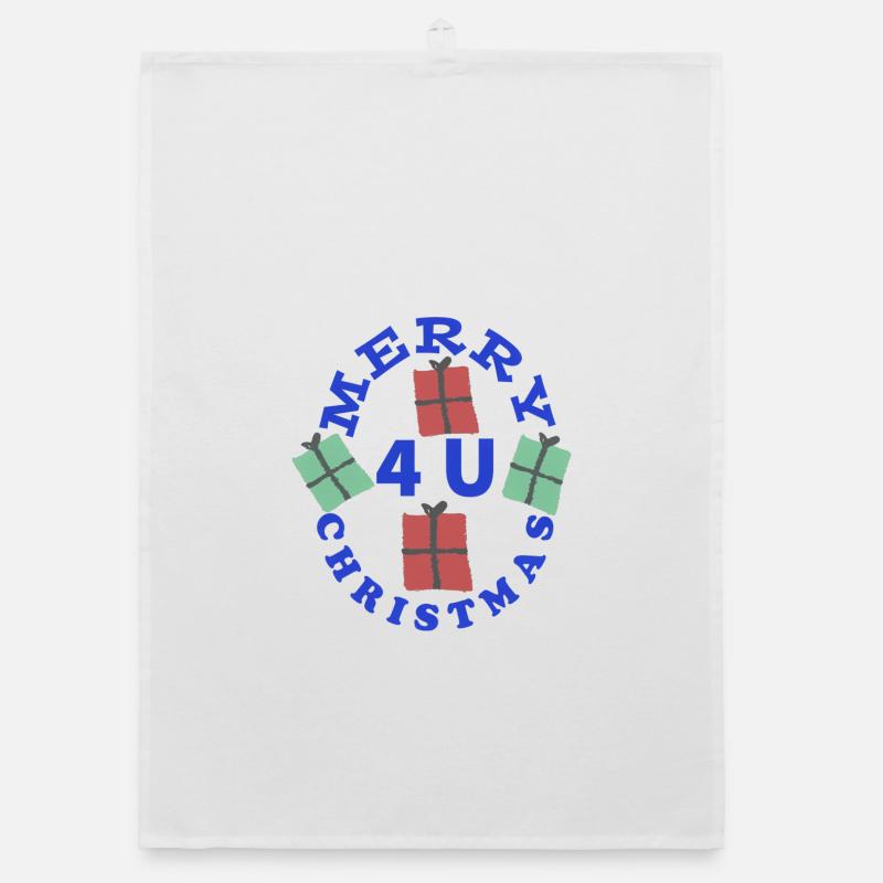 Lebendige Geschenke Weihnachtsdesign Organic Geschirrtuch