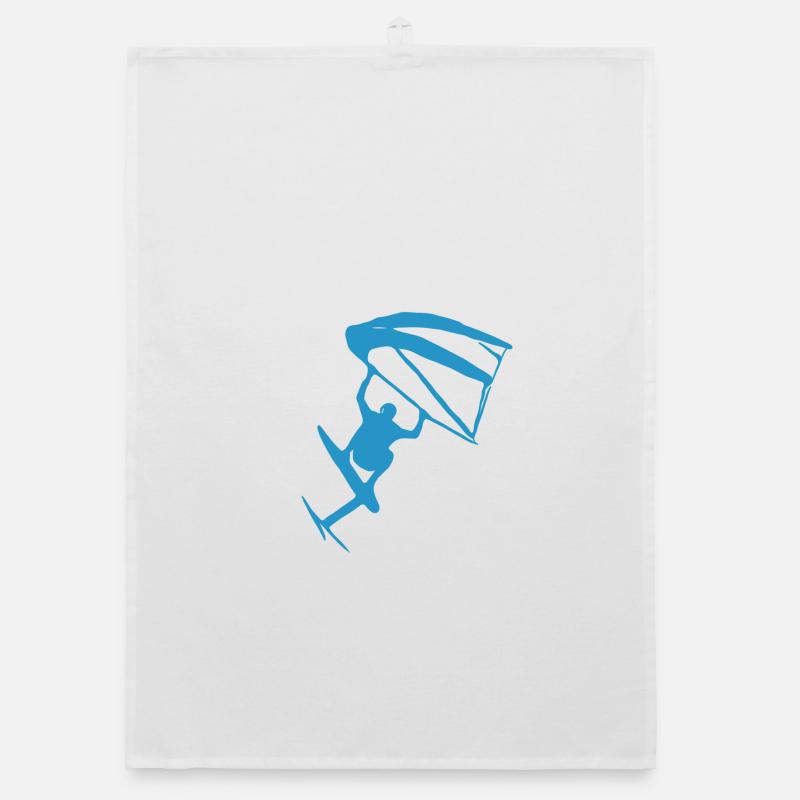 Wingfoiling Sticker Organic Geschirrtuch