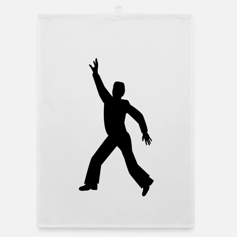 6061912 121221313 dancing Organic dish towel