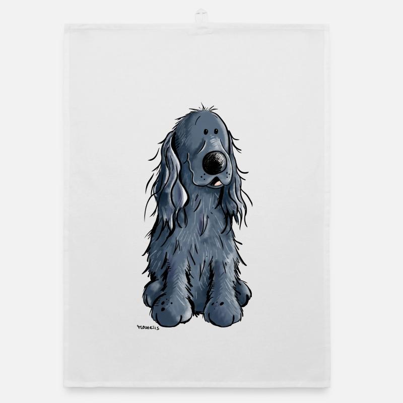 Sweet Cocker Spaniel Organic dish towel