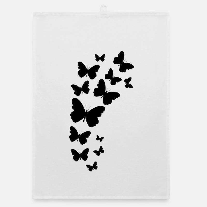 Floating Butterflies Organic dish towel