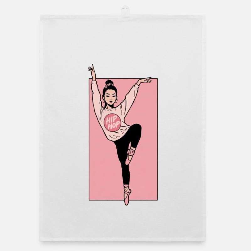 Female dancer #8 Organic Geschirrtuch
