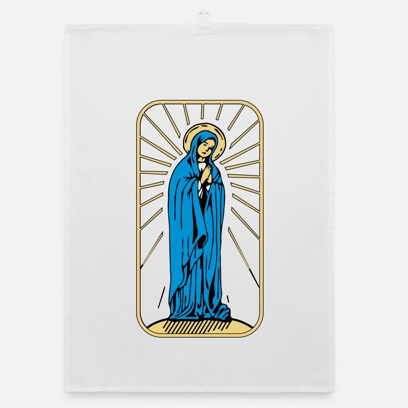 Heilige Maria ohne Hintergrund Organic Geschirrtuch