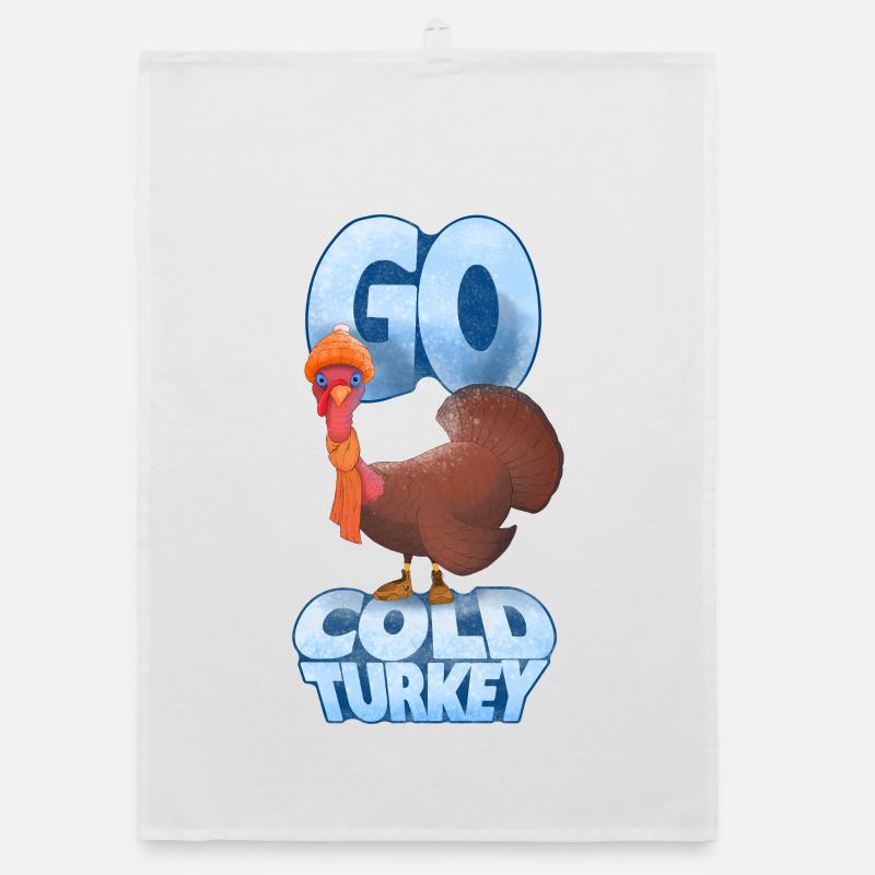 Conception de dessins animés Go Cold Turkey Torchon bio