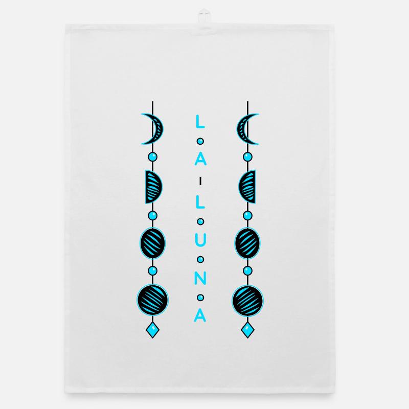 Moon phases Organic dish towel