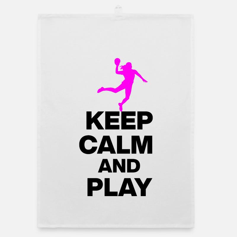 KEEP CALM AND PLAY HANDBALL! EM GESCHENK GERMANY s Organic Geschirrtuch