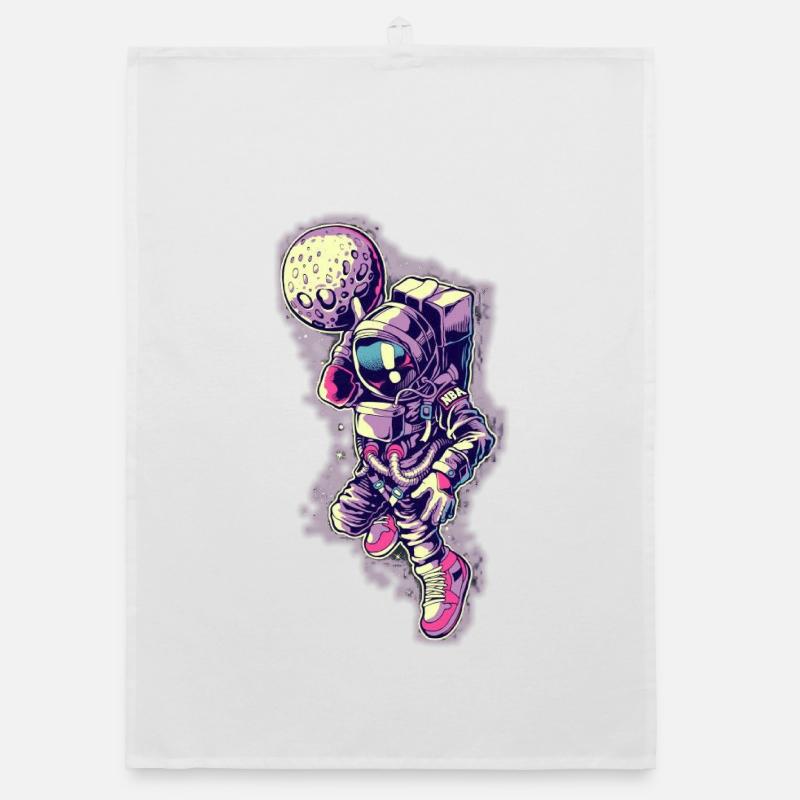 Astronaut to the moon Organic dish towel