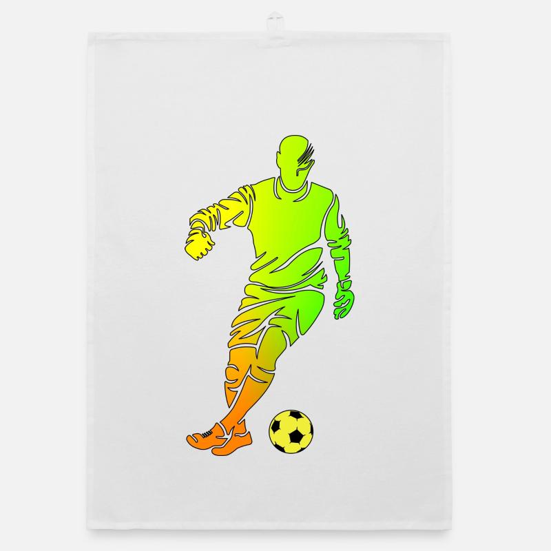 Fußball Organic Geschirrtuch