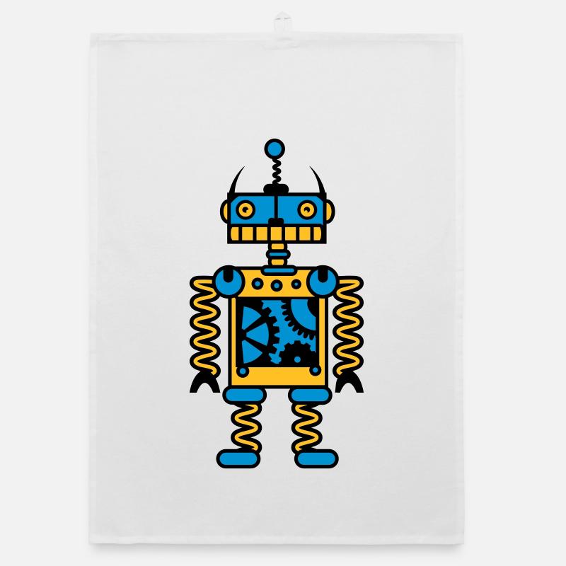 Un robot avec des engrenages Torchon bio