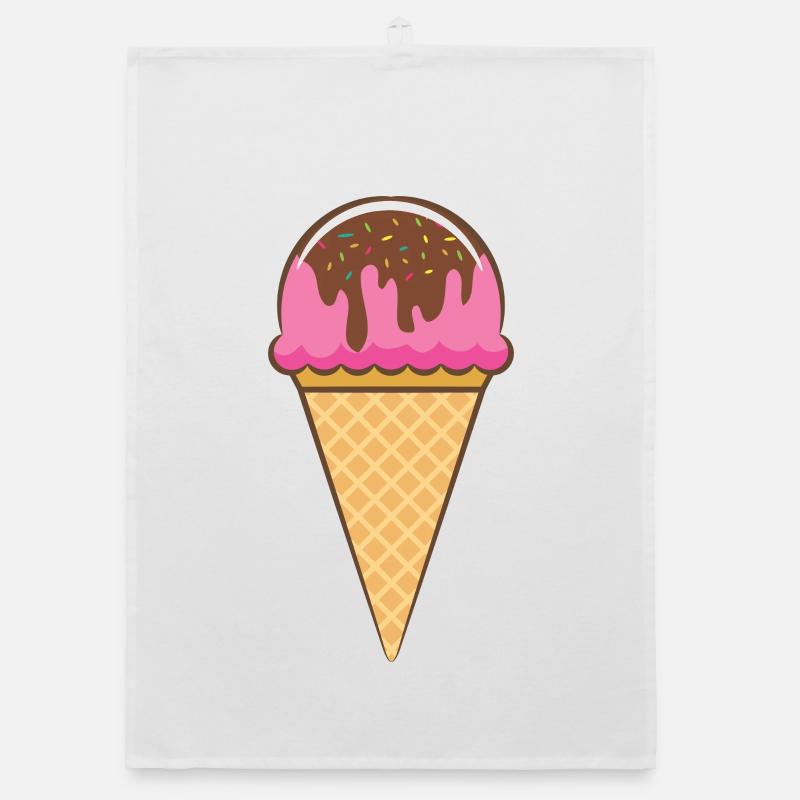 Ich mag Eis Organic Geschirrtuch