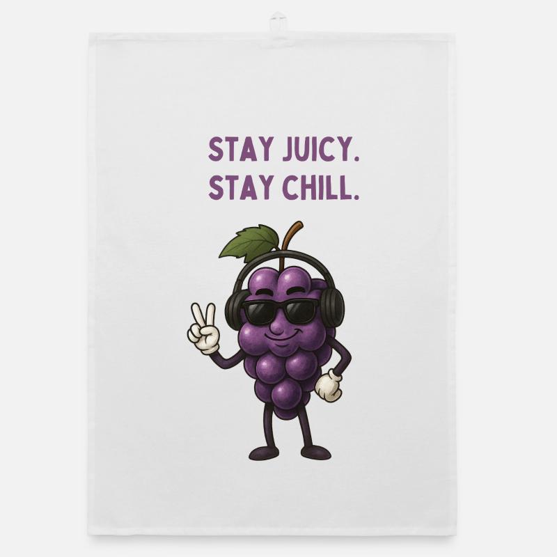 Juicy Grape Chill Mode Organic dish towel