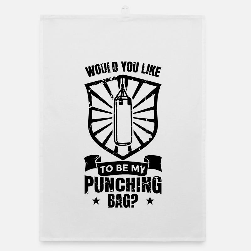 Boxing Joke Organic dish towel