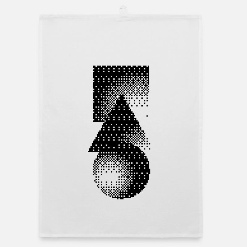 geometric shapes Organic dish towel